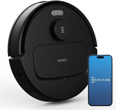 Робот-пылесос ECOVACS DEEBOT N20e с функцией влажной уборки, мощность всасывания 10000 Па, защита от запутывания волос, время работы 350 минут, преодоление дверных порогов высотой 20 мм, интеллектуальное планирование маршрута TrueMapping. 1000027902