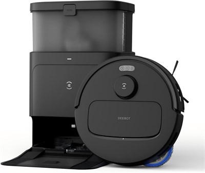 Робот-пылесос ECOVACS N30 PRO OMNI со станцией, мощность 10000 Па, очистка и сушка горячей водой, щетка ZeroTangle 2.0, подъемная платформа 9 мм, автоматическое опорожнение, черный. 1000027905