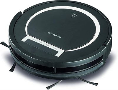 Умный робот-пылесос Kenwood, 2-в-1, интеллектуальная технология защиты от падения, виртуальная стена, идеально подходит для уборки шерсти животных, твердых полов и ковров, мощность всасывания 0,5 дБ, сверхтихий (65 дБ), VRP10.000bk, черный. 1000027953
