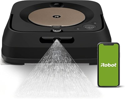 Робот-швабра iRobot Braava Jet m6 (6012) — подключение к Wi-Fi, высокоточное распыление, интеллектуальное картографирование, совместимость с Alexa, идеально подходит для уборки нескольких комнат, подзарядка и возобновление работы, черный. 1000027976