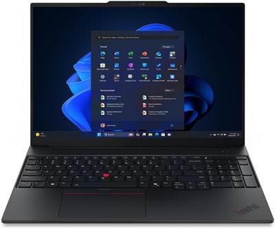 Ноутбук Lenovo ThinkPad E16 Gen 3 Business, 16-дюймовый WUXGA-дисплей, процессор Intel Core Ultra 7 255H, 16 ГБ оперативной памяти DDR5, SSD-накопитель 512 ГБ, графика Intel Arc Graphics, клавиатура с подсветкой (английская версия, Великобритания), черный 1000028375