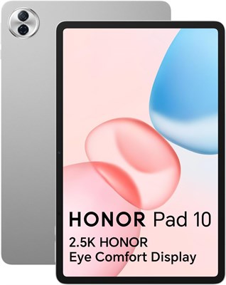 Планшет HONOR Pad 10, 8+256 ГБ, 12,1 дюйма, 120 Гц, 2,5K дисплей, Snapdragon 7 Gen 3, аккумулятор 10100 мАч, поддержка быстрой зарядки Supercharge 35 Вт, шесть динамиков, Android 15, Wi-Fi, серый 1000028477