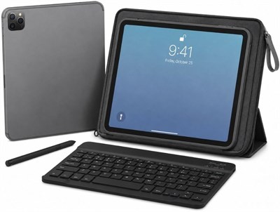 Планшет Bestrio S12 10,1 дюйма, Android, 12 ГБ ОЗУ, 512 ГБ ПЗУ, 5G WiFi, восьмиядерный процессор, двойная камера, клавиатура, стилус, чехол и аксессуары (серый) 1000028511