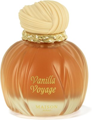 Maison Asrar Vanilla Voyage Eau De Parfum – Стойкий ванильный аромат для мужчин и женщин – Сладкий гурманский аромат с карамелью и амброй – Роскошный подарочный парфюм 100 мл 1000028677