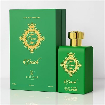 Парфюм EIKLIQU? QUEEN Oud для женщин | Стойкий | Насыщенный восточный аромат с нотками амбры, кожи и мускуса | Роскошная парфюмерная вода для вечерних выходов и в качестве подарка - 100 мл 1000029043