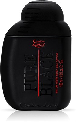 Creation Lamis - Pure Black | Фужерный, фруктовый и древесный стойкий аромат | Парфюм для мужчин | Туалетная вода (EDT) - 100 мл / 3,4 жидких унции 1000029767