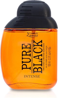 Creation Lamis - Deluxe Pure Black Intense | Стойкий аромат амбры и бергамота | Парфюм для мужчин | Туалетная вода (EDT) - 100 мл / 3,4 жидких унции 1000029831