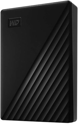 Внешний портативный жесткий диск Western Digital My Passport 4 ТБ с программным обеспечением для резервного копирования и защитой паролем, черный - WDBPKJ0040BBK-WESN 1000029934