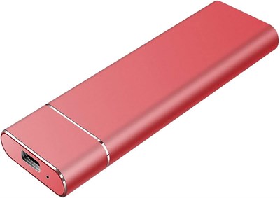 Внешний жесткий диск Type-C USB 2.0, портативный, 1 ТБ, 2 ТБ, совместимый с ноутбуками Mac и ПК (RED-LN2) 1000029942