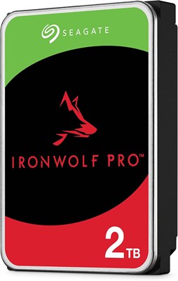 Внутренний жесткий диск Seagate IronWolf Pro, 2 ТБ, для корпоративного сетевого хранилища (NAS) – CMR 3,5 дюйма, SATA 6 Гбит/с, 7200 об/мин, кэш 256 МБ для RAID-массива (ST2000NT001) 1000027492