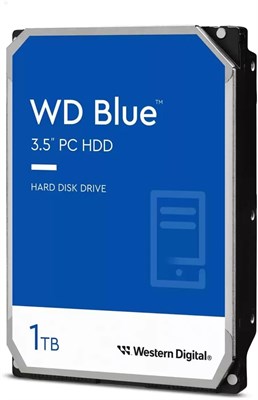 Внутренний жесткий диск WD Blue 3,5'' SATA 6 Гбит/с 1 ТБ для хранения данных от Western Digital 1000030039