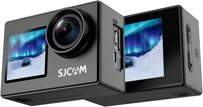 Цифровая экшн-камера Dual Screen Sj4000 4K 30Fps/16Mp WiFi | Сверхширокоугольный объектив 170° | Двойной экран 2,0''LCD + 1,3'' | Водонепроницаемость до 30 м, в комплекте водонепроницаемый чехол | Черный (восстановленный) 1000030176