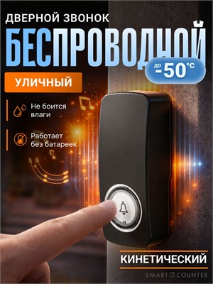 Беспроводной дверной звонок Smart Coo - это умное устройство с кинетическим приводом 1000030300