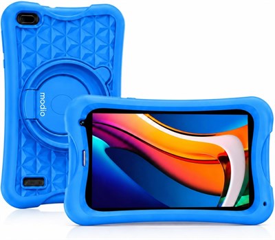 Планшет Modio M730 с 7-дюймовым HD-дисплеем, 6 ГБ ОЗУ + 256 ГБ памяти, Android 13, двойной камерой, аккумулятором 4000 мАч, Wi-Fi + одной SIM-картой, противоударным чехлом из EVA-материала с аксессуарами – синий. 1000030852