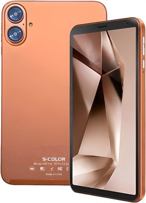 S50 Pro Детский планшет, 7-дюймовый планшет, Android 14 Smart Tab, двойная камера, аккумулятор 5000 мАч, Wi-Fi, GPS, две SIM-карты. S-COLOR Планшет, обучающий и игровой, оранжевый. 1000030903