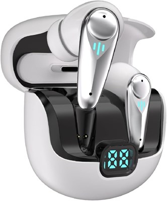 Беспроводные наушники-ободок Daw Link с Bluetooth 5.2 и микрофоном, 72 часа работы от батареи, глубокий басовый стереозвук, легкие внутриканальные наушники для звонков, тренировок и путешествий – черные 1000031368