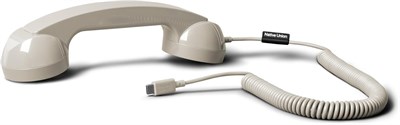 Наушник Native Union Pop Phone Retro с USB-C разъемом, функцией Plug and Talk, качественным микрофоном и динамиком, низким уровнем излучения, совместим с iPhone 17/16/15, планшетами Samsung, MacBook и ноутбуками с USB-C портом, доступен в цвете "песочный" 1000031879
