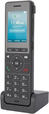 Смартфон с поддержкой 4G VoLTE, двумя SIM-картами и тремя аккаунтами SIP, функцией трехсторонней конференц-связи, экраном 2,4 дюйма с цветной ЖК-панелью и возможностью хранения до 500 контактов 1000031896
