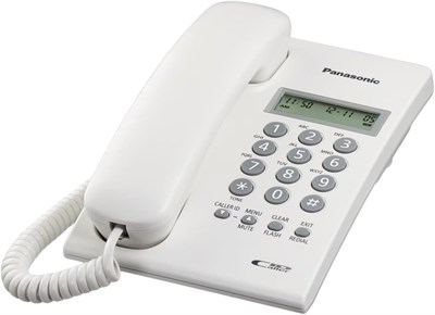 Белый проводной телефон от Panasonic 1000031980