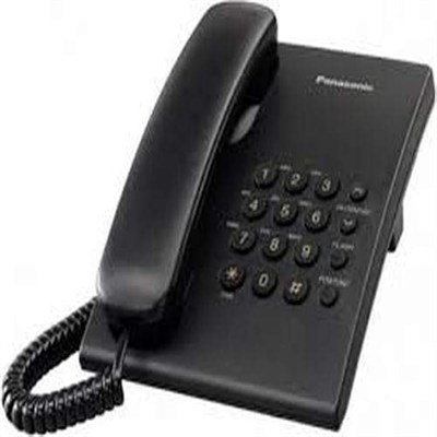 Черный проводной телефон Panasonic KX-TS500 встроенный 1000032093
