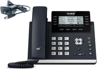 IP-телефон Yealink T43U поставляется с адаптерами питания, имеет гарантию производителя на 1 год и совместим с любым VoIP-провайдером без ограничений 1000032178