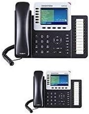 Набор из двух IP-телефонов Grandstream GXP2160 Enterprise с поддержкой до 6 линий, с ЖК-дисплеем размером 4,3 дюйма, функцией PoE и Bluetooth 1000032196