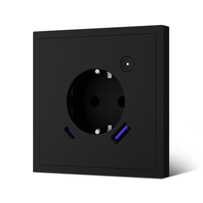Умный разъем MVAVA Echo ZigBee с поддержкой USB Type-C, возможностью быстрой зарядки до 20Вт, встроенным таймером, с голосовым помощником Алисой, в черном цвете 1000032421
