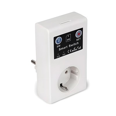 Умная розетка Straj Light-E (GSM) (W3100RU) позволяет управлять электроприборами до 3,5 кВт через сим-карту и отправлять уведомления на мобильный телефон 1000032523