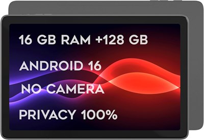 G-Tab T14 10,1-дюймовый планшет с поддержкой 4G, двумя SIM-картами, без камеры, восьмиядерным процессором T7250, 16 ГБ ОЗУ, 128 ГБ памяти, Android 16, 5G Wi-Fi, аккумулятором 5500 мАч – планшет без камеры для обеспечения высокой степени защиты 1000032969
