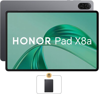Планшет HONOR Pad X8a 4 ГБ ОЗУ 128 ГБ ПЗУ, 11 дюймов, цвет «космический серый», Wi-Fi, с бесплатным чехлом-книжкой (восстановленный) 1000030838