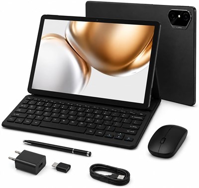 Планшет Modio M42 10,1" IPS HD, 8 ГБ ОЗУ, 512 ГБ памяти, Android 13, аккумулятор 10000 мАч, две SIM-карты, Wi-Fi, 13-мегапиксельная камера, клавиатура, мышь, стилус в комплекте 1000032984