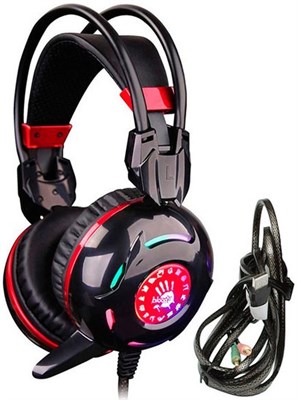Наушники A4Tech Bloody G300 Black-Red 2881 - фото 6152