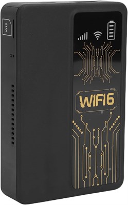 Портативный WiFi-роутер Annadue 4G LTE, 300 Мбит/с WiFi6 2,4 ГГц, умный мобильный WiFi-роутер для автомобиля, дома, в поездках и на работе, до 10 устройств (черный) 1000033473
