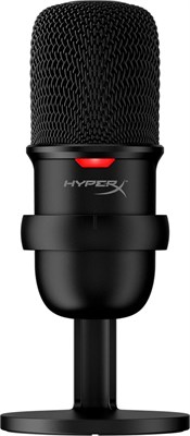 Микрофон HyperX SoloCast черного цвета предназначен для использования в играх и стриминге 1000033925