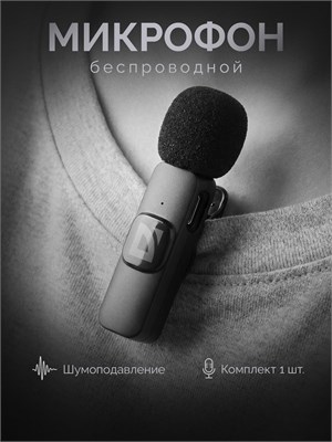 Беспроводной петличный микрофон для телефона с разъемом USB Type C 1000033958