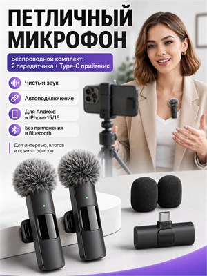 Микрофон черного цвета подходит для использования во множестве случаев 1000033985