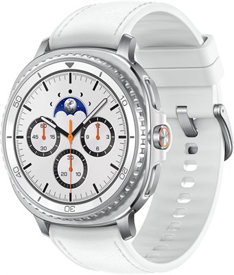 Samsung Galaxy Watch8 Classic White, Bluetooth, 46 мм, смарт-часы, дизайн «подушка», вращающийся безель, кнопка быстрого доступа, 3-нм процессор, тренировки сна, тренировки бега 1000034124