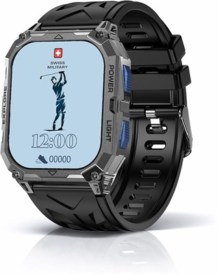 Прочные спортивные смарт-часы Swiss Military Alps для мужчин | 1,97-дюймовый AMOLED-дисплей | Bluetooth-звонки | 30 дней работы от батареи | IP68 | Встроенный фонарик | Фитнес-трекер | Поддержка арабского и хинди языков | Синие кнопки с рамкой цвета «оруж 1000034129