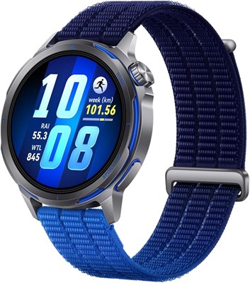 Смарт-часы HUAWEI WATCH GT Runner 2, до 14 дней автономной работы, режим «Марафон», мониторинг здоровья, вариабельность сердечного ритма (HRV), ЭКГ, SpO2, отслеживание сна, GPS, NFC, звонки по Bluetooth, совместимость с iOS и Android, синий цвет 1000034137