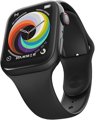 Смарт-часы HammerPulse Ace 2.0, 1,83-дюймовый дисплей, Bluetooth-звонки, SpO2, пульсометр, IP67, черный (восстановленные) 1000034161