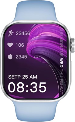 Смарт-часы Hezire H-Watch Max с 2,01-дюймовым дисплеем высокого разрешения, Bluetooth-звонками, голосовым помощником, водонепроницаемым корпусом, длительным временем автономной работы (синие) 1000034184