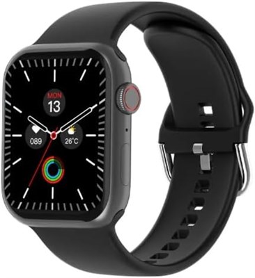 Смарт-часы GizFit 930 PLASMA с Bluetooth-звонками | 1,9-дюймовый HD-дисплей | 550 нит (черный ремешок, стандартный размер) (восстановленные) 1000034195