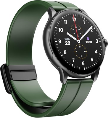 Смарт-часы HMD WATCH X1, 1,43-дюймовый AMOLED-дисплей, 5 дней автономной работы, более 700 спортивных режимов через приложение HMD Watch, защита от пыли и воды по стандарту IP68, мониторинг здоровья, оценка сна, фитнес-трекер, iOS, Android (серый, зеленый 1000034198