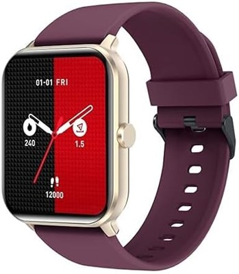 GIZMORE_ GizFit 910 Ultra BT Calling Smartwatch with 1.69" HD Display | Split Screen 60+ Sports Mode Smartwatch (Burgundy) (Renewed) 1000034205
