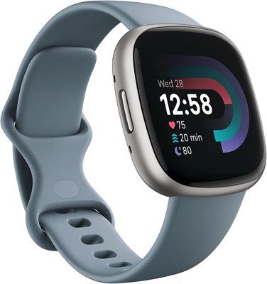 Фитнес-смарт-часы Fitbit Versa 4 со встроенным GPS, круглосуточным мониторингом сердечного ритма, функцией ежедневного восстановления, временем автономной работы более 6 дней (в комплекте ремешки размеров S и L) | Функция ежедневной готовности, 3-месячная 1000034239