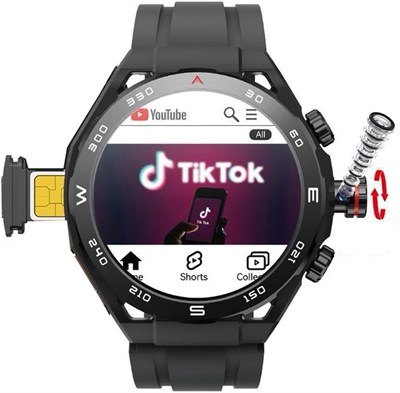 Смарт-часы HainoTeko FG-4 с AMOLED-дисплеем, интеллектуальными уведомлениями, отслеживанием активности в социальных сетях и фитнес-тренировками, а также многофункциональным спортивным режимом. Мужские. Черный цвет 1000034295
