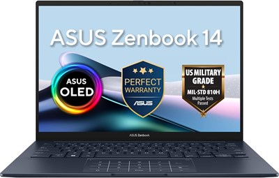 Ноутбук ASUS Zenbook 14 AI (синий цвет Ponder Blue) | Intel Core Ultra 7 255H, 14-дюймовый OLED-дисплей 3K, 16 ГБ оперативной памяти LPDDR5X, SSD 1 ТБ, графика Intel Arc Graphics, NPU Intel AI Boost до 13 TOPS, Windows 11 [UX3405CA-SU867W] 1000034630