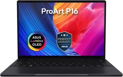 Ноутбук ASUS ProArt P16 (Nano Black) | AMD Ryzen AI 9 HX 370, NVIDIA RTX5070 8 ГБ, 64 ГБ ОЗУ, 2 ТБ SSD, 16-дюймовый 4K OLED-дисплей, Windows 11 [H7606WP-ME025W] 1000034636