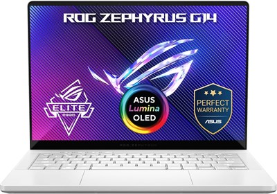 Игровой ноутбук Asus ROG Zephyrus G14 (платиновый белый) | 14-дюймовый OLED-дисплей 3K (2880 x 1800) с частотой обновления 120 Гц, процессор AMD Ryzen AI 9 465, видеокарта NVIDIA RTX5060 8 ГБ, 32 ГБ ОЗУ, SSD 1 ТБ, Windows 11 [GA403GM-SY006W] 1000034645