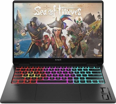 HP (модернизированный) OMEN Transcend 14-fb0761nr 14-дюймовый игровой ноутбук с OLED-экраном 2.8K 120 Гц, процессор Intel Core Ultra 7 155H 1.4 ГГц, 16 ГБ ОЗУ, SSD 1 ТБ, видеокарта NVIDIA GeForce RTX 4060 8 ГБ, Windows 11 Home, цвет Shadow Black 1000034655